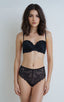 BLS | Eliana Wired And Padded Strapless Lace Bra Set | Black | Best Price in Pakistan original skincare product Pakistan