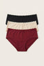 BLS | Cotton Panty Pack Of 3 | Negro-Merlot-Shifting Sand | Best Price in Pakistan original skincare product Pakistan