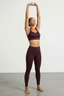 BLS | Eleanor Padded Sports Bra And Tights Set | Burgundy | Best Price in Pakistan original skincare product Pakistan