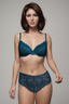 BLS | Everly Wired And Padded Lace Bra Set | Dark Green | Best Price in Pakistan original skincare product Pakistan