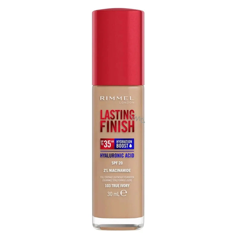 Rimmel | Lasting Finish Hyaluronic Acid Long-Lasting 103 True Ivory | Best Price in Pakistan original skincare product Pakistan Main image