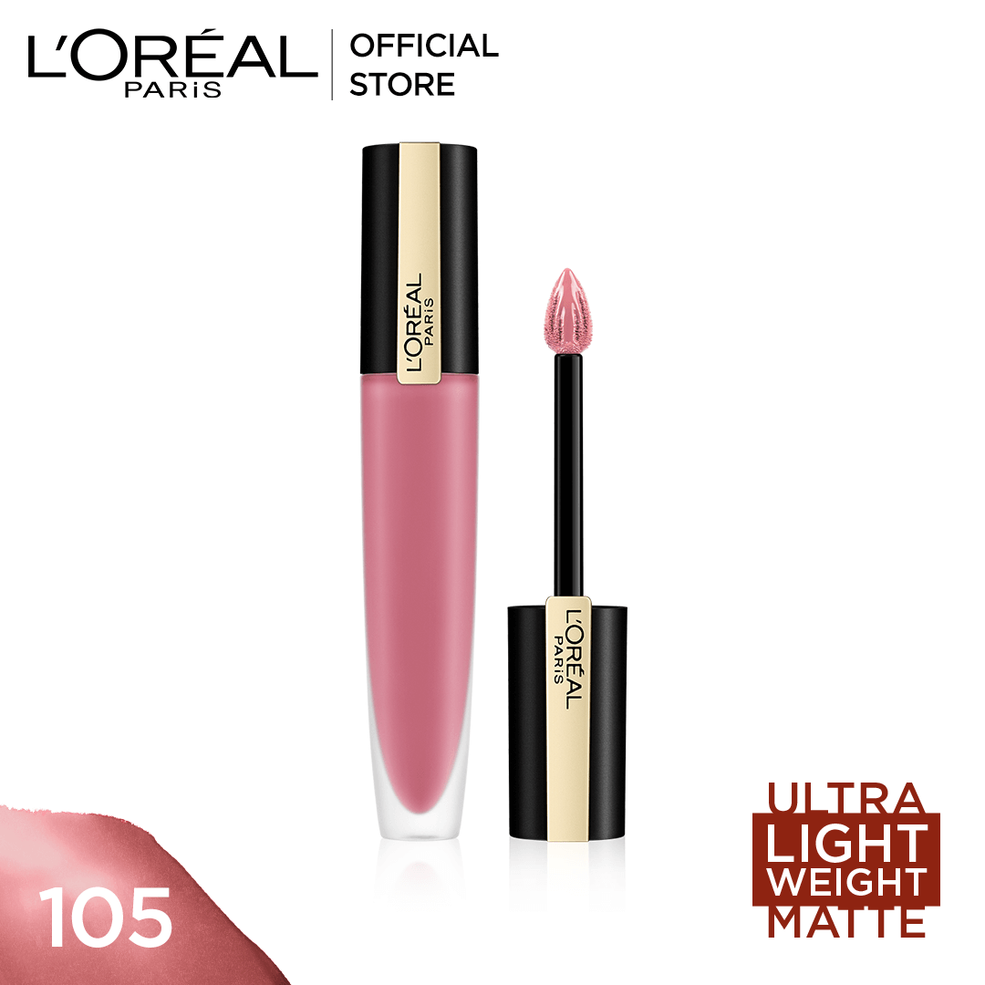 Loreal Rouge Signature Matte Colored Ink | 105 Rule | Best Price in Pakistan original skincare product Pakistan مرکزی تصویر