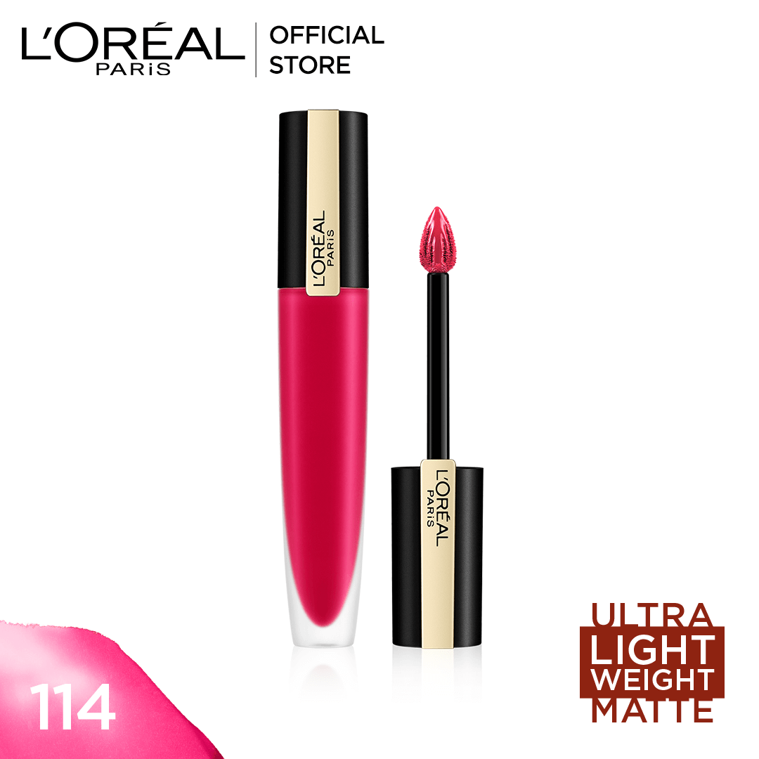 Loreal Rouge Signature Matte Colored Ink | 114 Represent | Best Price in Pakistan original skincare product Pakistan مرکزی تصویر