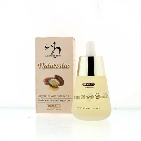 Hemani | Naturistic | Organic Argan Oil with Vitamin E | Best Price in Pakistan original skincare product Pakistan Main image