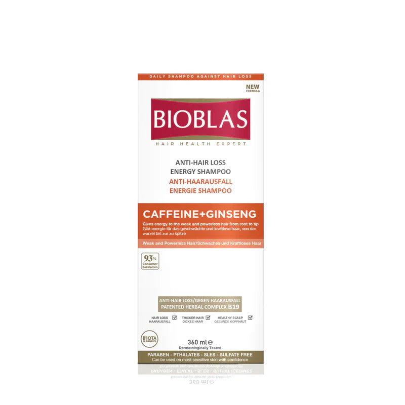 Bioblas | Ahl Caffeine+Ginseng Shampoo 360Ml | Best Price in Pakistan original skincare product Pakistan مرکزی تصویر