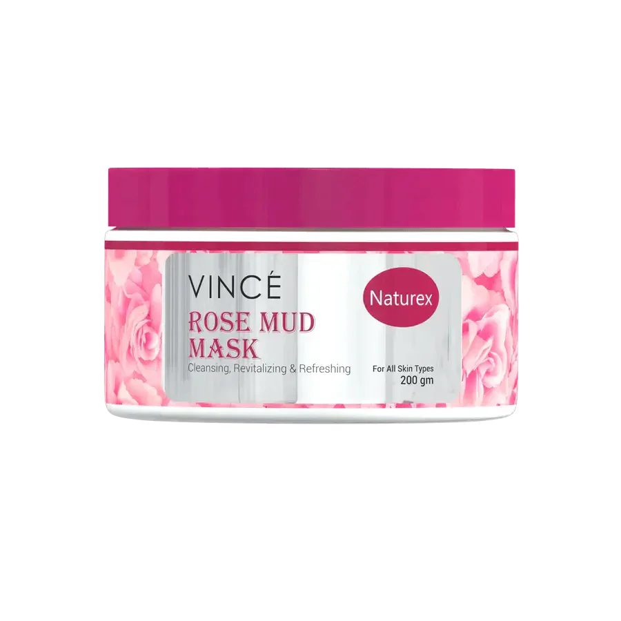 Vince | Rose Mud Mask | 200Gm | Best Price in Pakistan original skincare product Pakistan Main image