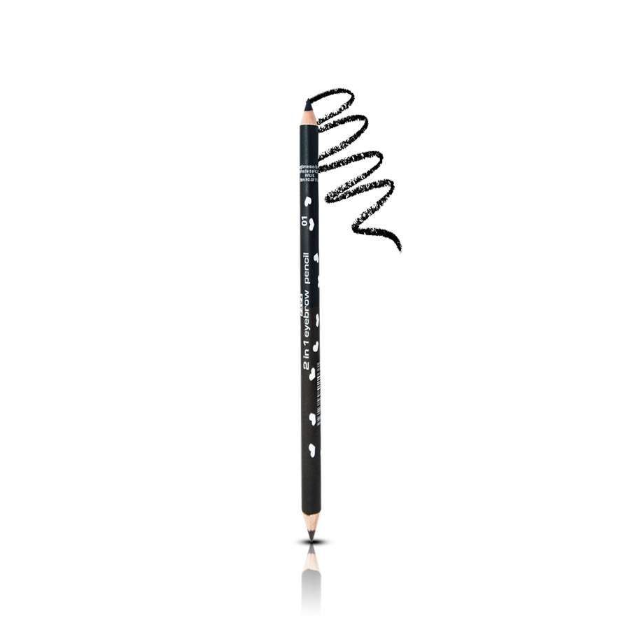 Glamorous Face | 2 in 1 Eyebrow Pencil | 01 | Best Price in Pakistan original skincare product Pakistan مرکزی تصویر
