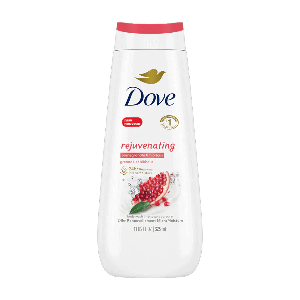 Dove Rejuvenating Pomegranate & Hibiscus Body Wash 325ml | Best Price in Pakistan original skincare product Pakistan مرکزی تصویر