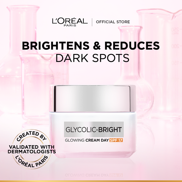 Loreal Paris Glycolic Bright Glowing Gel Day Cream 50ml | Best Price in Pakistan original skincare product Pakistan مرکزی تصویر