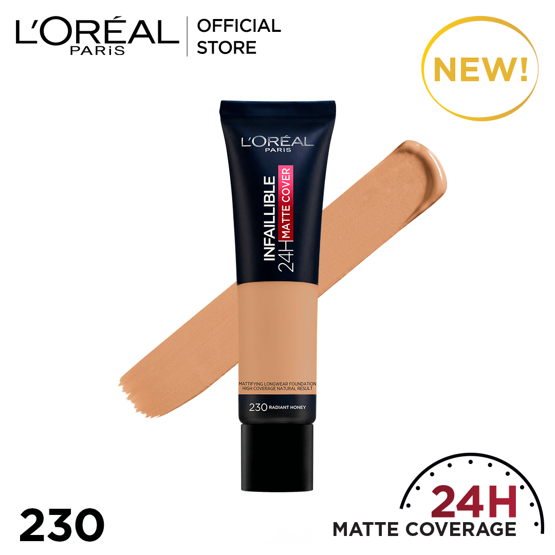 Loreal Infallible 24Hr Matte Cover Foundation | 230 Radiant Honey | Best Price in Pakistan original skincare product Pakistan