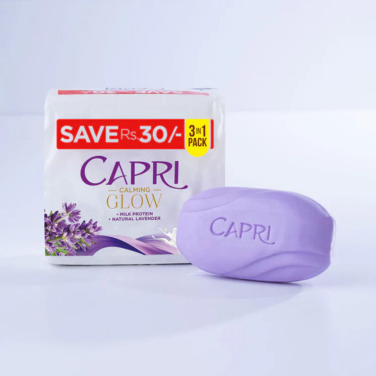 Capri | Moisturizing Velvet Orchid Purple Soap | 3 in 1 | 150g | Best Price in Pakistan original skincare product Pakistan