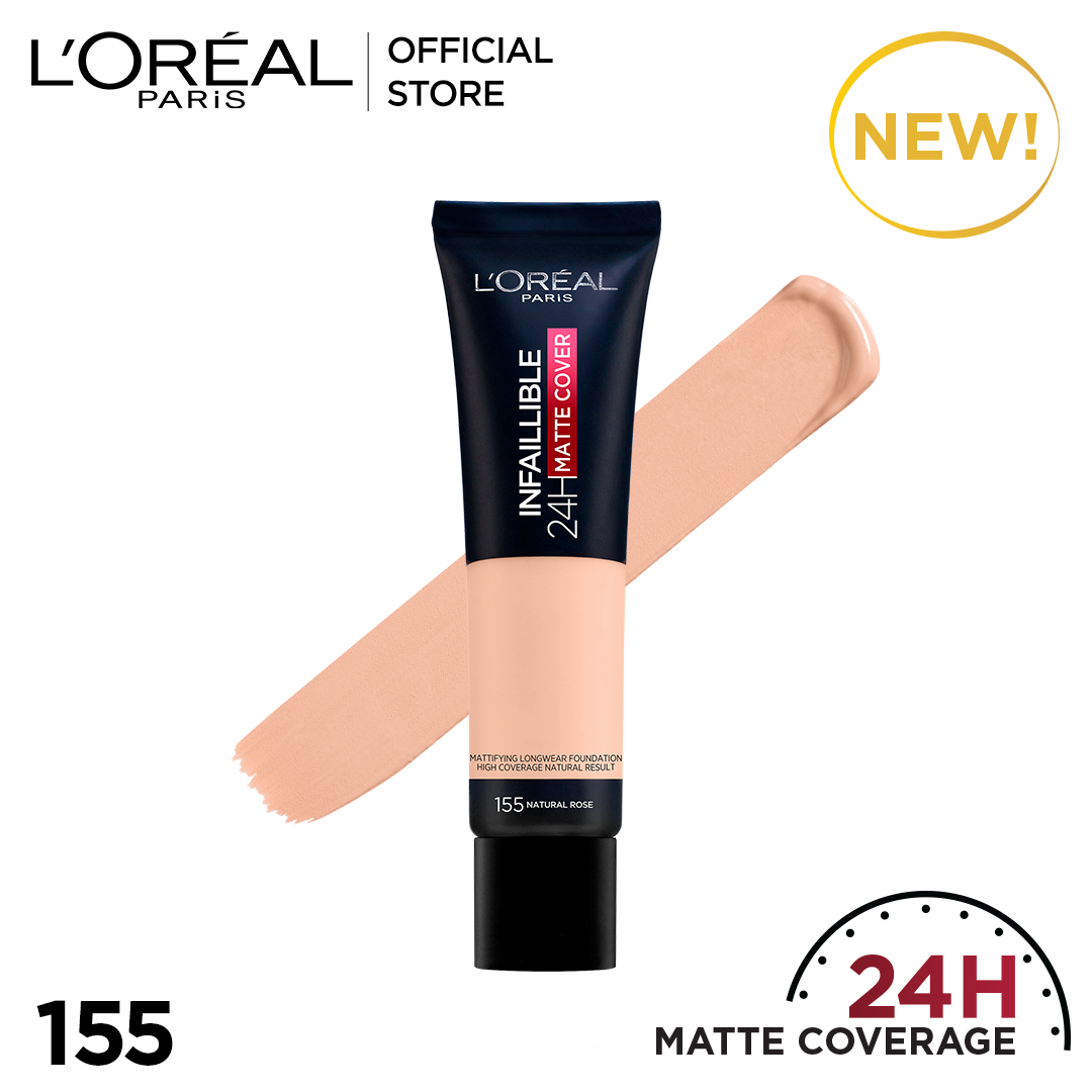 Loreal Infallible 24Hr Matte Cover Foundation | 155 Natural Rose | Best Price in Pakistan original skincare product Pakistan مرکزی تصویر