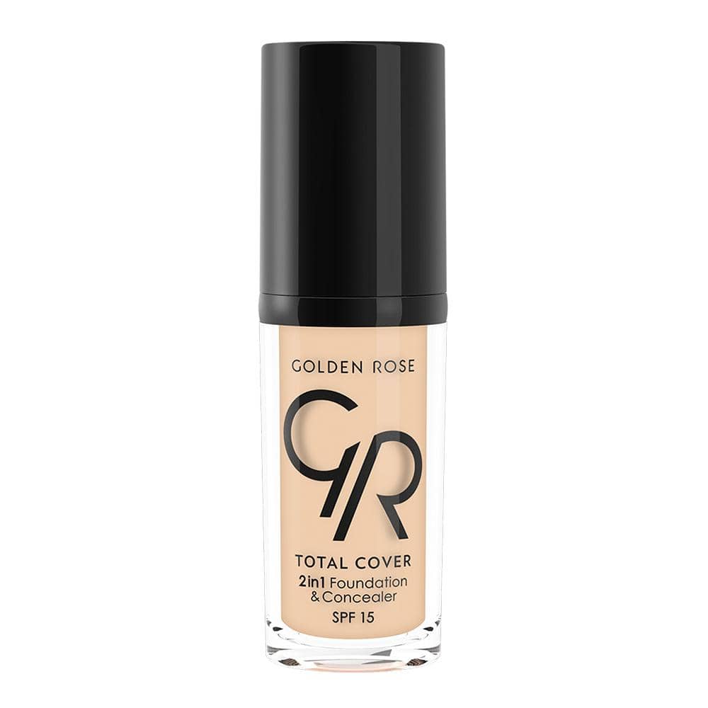 Golden Rose MINI TOTAL COVER 2IN1 FOUNDATION & CONCEALER (MINI) | Best Price in Pakistan original skincare product Pakistan