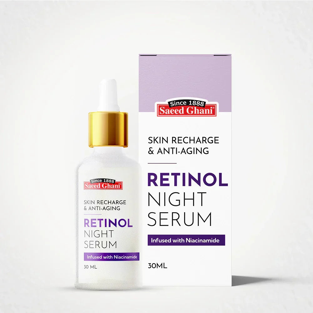 Saeed Ghani | Retinol Skin Recharge & Anti-Aging Night Serum | Best Price in Pakistan original skincare product Pakistan Main image