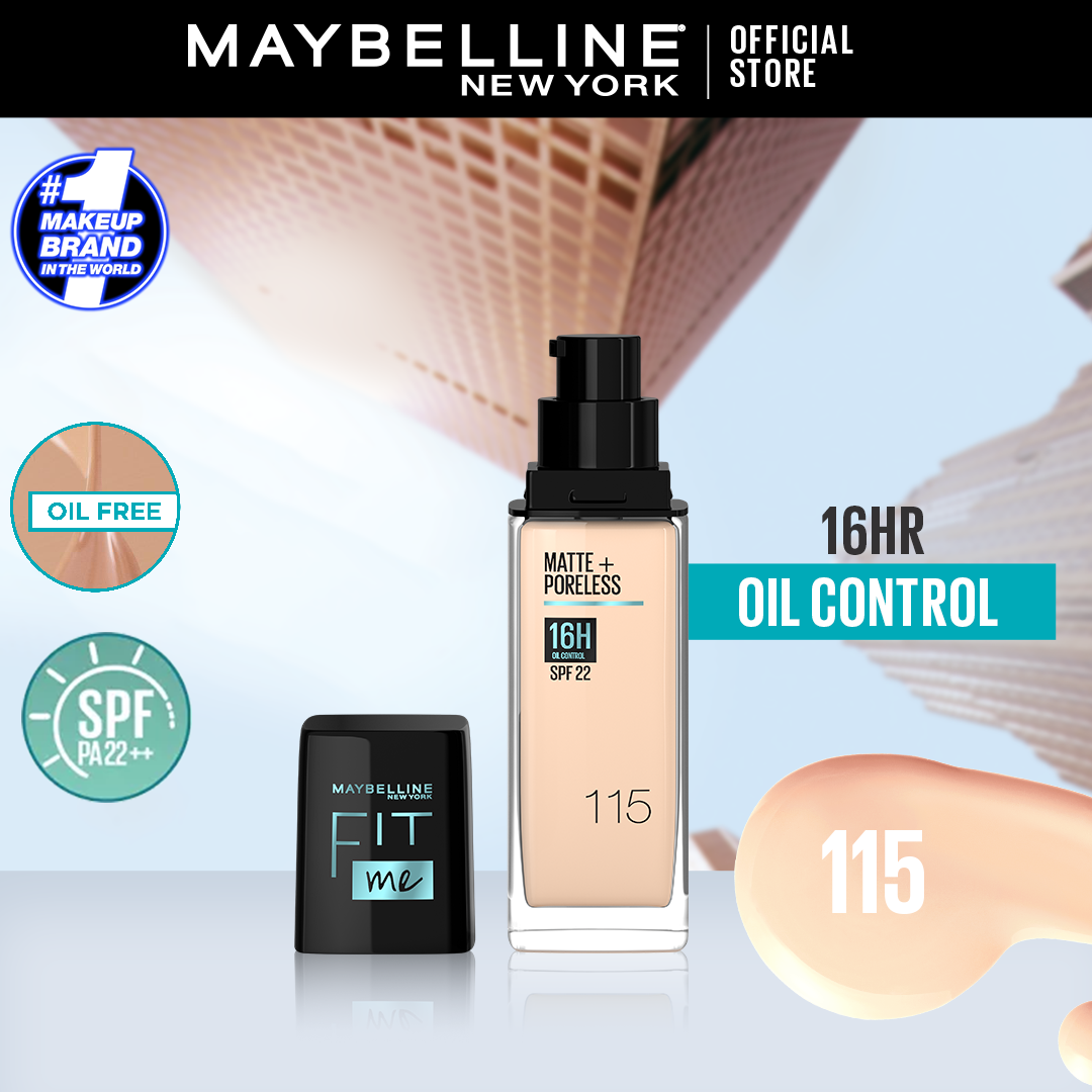 Maybelline Fit Me Matte Foundation 115 Ivory (Pump) 30Ml | Best Price in Pakistan original skincare product Pakistan Main image