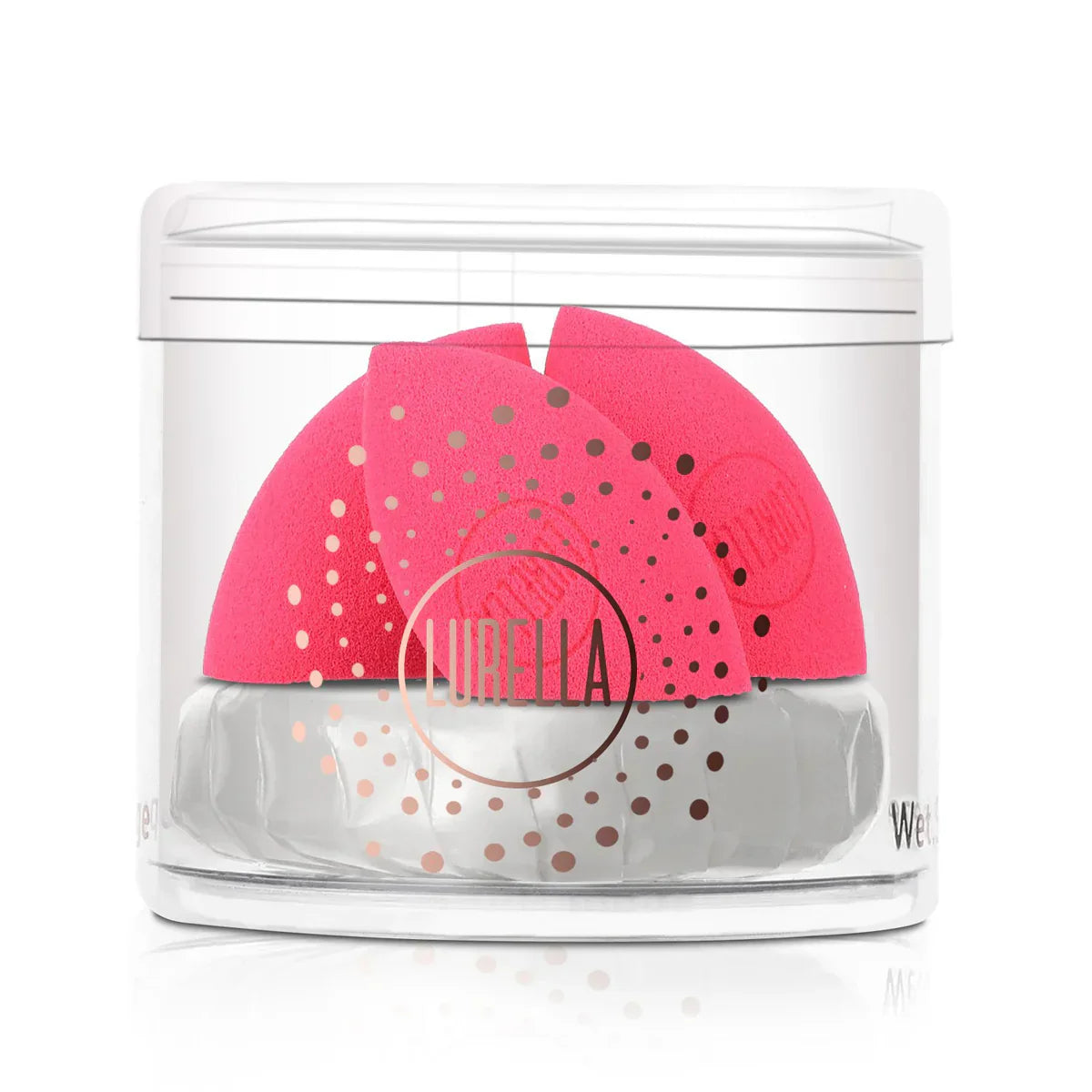 Lurella | Mini Angled Sponge Pack | Hot Pink | Best Price in Pakistan original skincare product Pakistan Main image