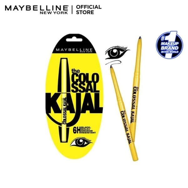 Maybelline New York Colossal Kajal Smudge Proof | Black | Best Price in Pakistan original skincare product Pakistan