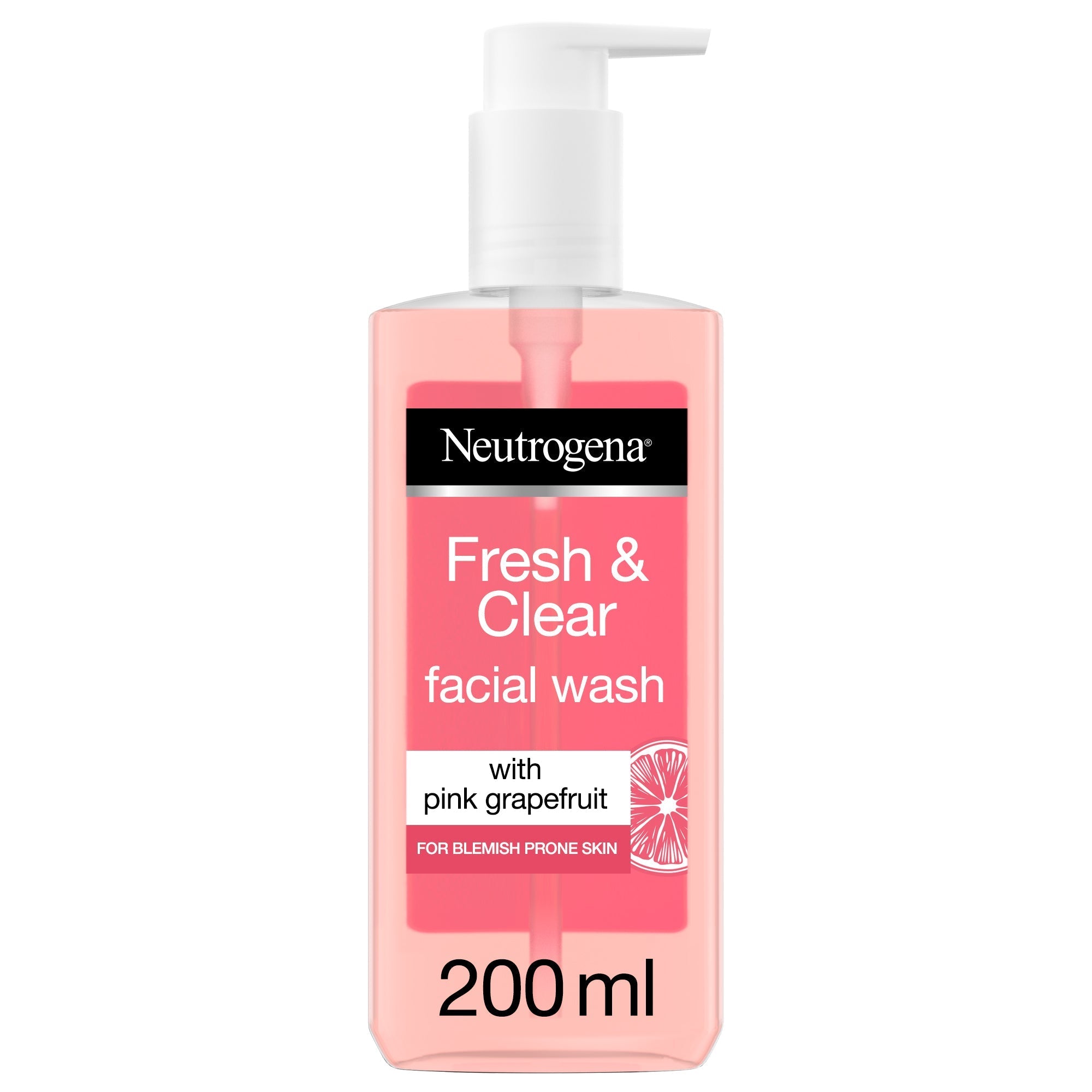 Neutrogena Refreshingly Clear Pink Grapefruit Facial Wash Pump | Best Price in Pakistan original skincare product Pakistan Main image
