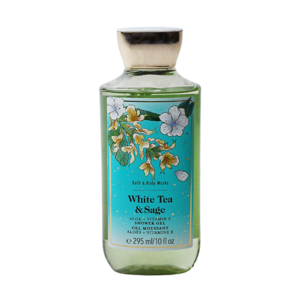 BBW WHITE TEA & SAGE ALOE+VITAMIN E SHOWER GEL 295ML | Best Price in Pakistan original skincare product Pakistan Main image