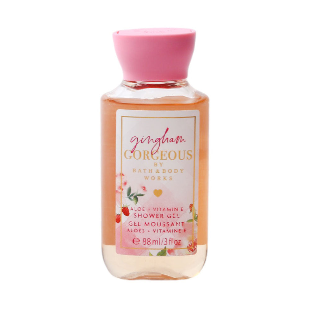 BBW GINGHAM GORDEOUS ALOE & VITAMIN E SHOWER GEL 88ML | Best Price in Pakistan original skincare product Pakistan