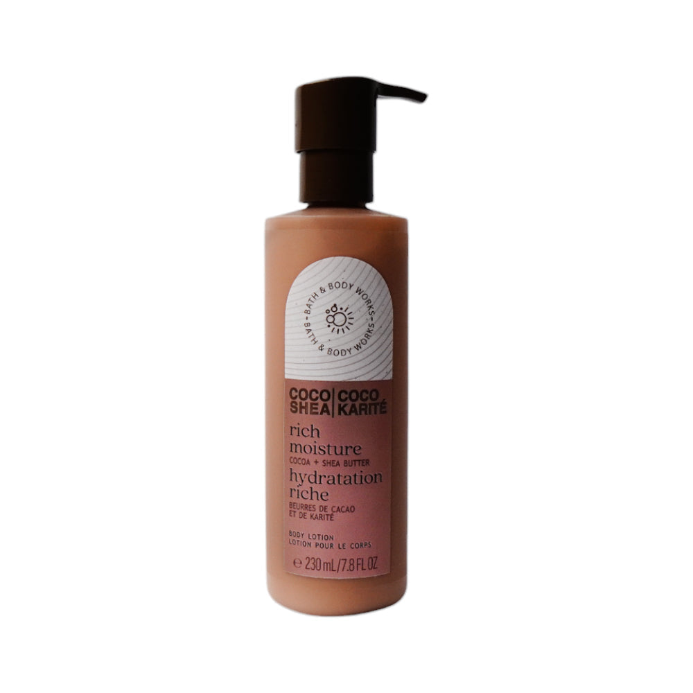 BBW RICH MOISTURE HYDRATION COCOA+SHEA BUTTER 230 ML | Best Price in Pakistan original skincare product Pakistan مرکزی تصویر