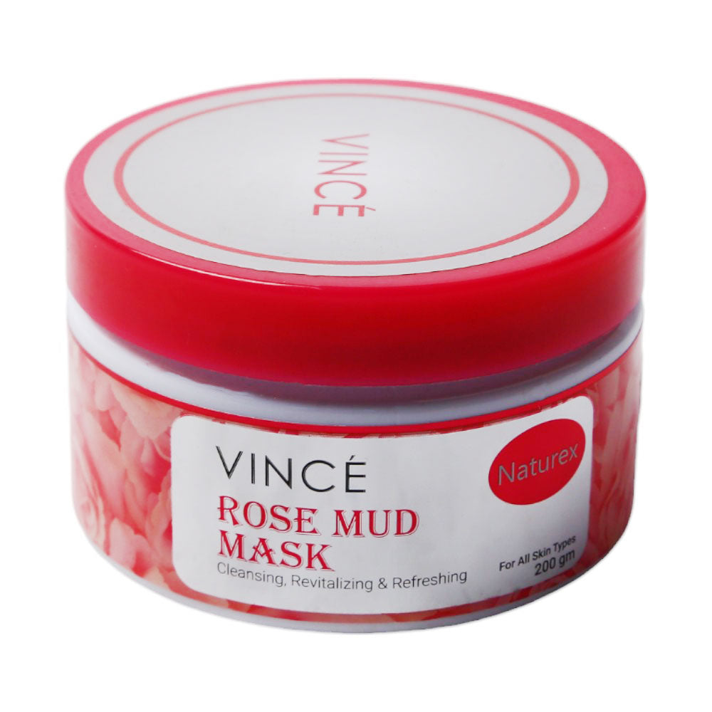 VINCE ROSE MUD MASK 200GM | Best Price in Pakistan original skincare product Pakistan مرکزی تصویر