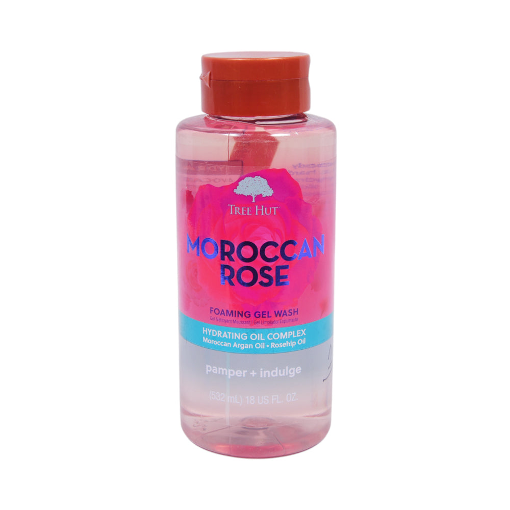TREE HUT MOROCCAN ROSE FOAMING GEL WASH 532ML | Best Price in Pakistan original skincare product Pakistan مرکزی تصویر