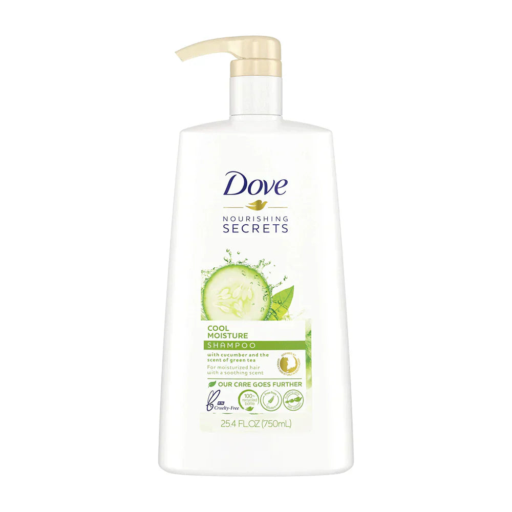 Dove Cool Moisture With Cucumber & Green Tea Shampoo 750ml | Best Price in Pakistan original skincare product Pakistan