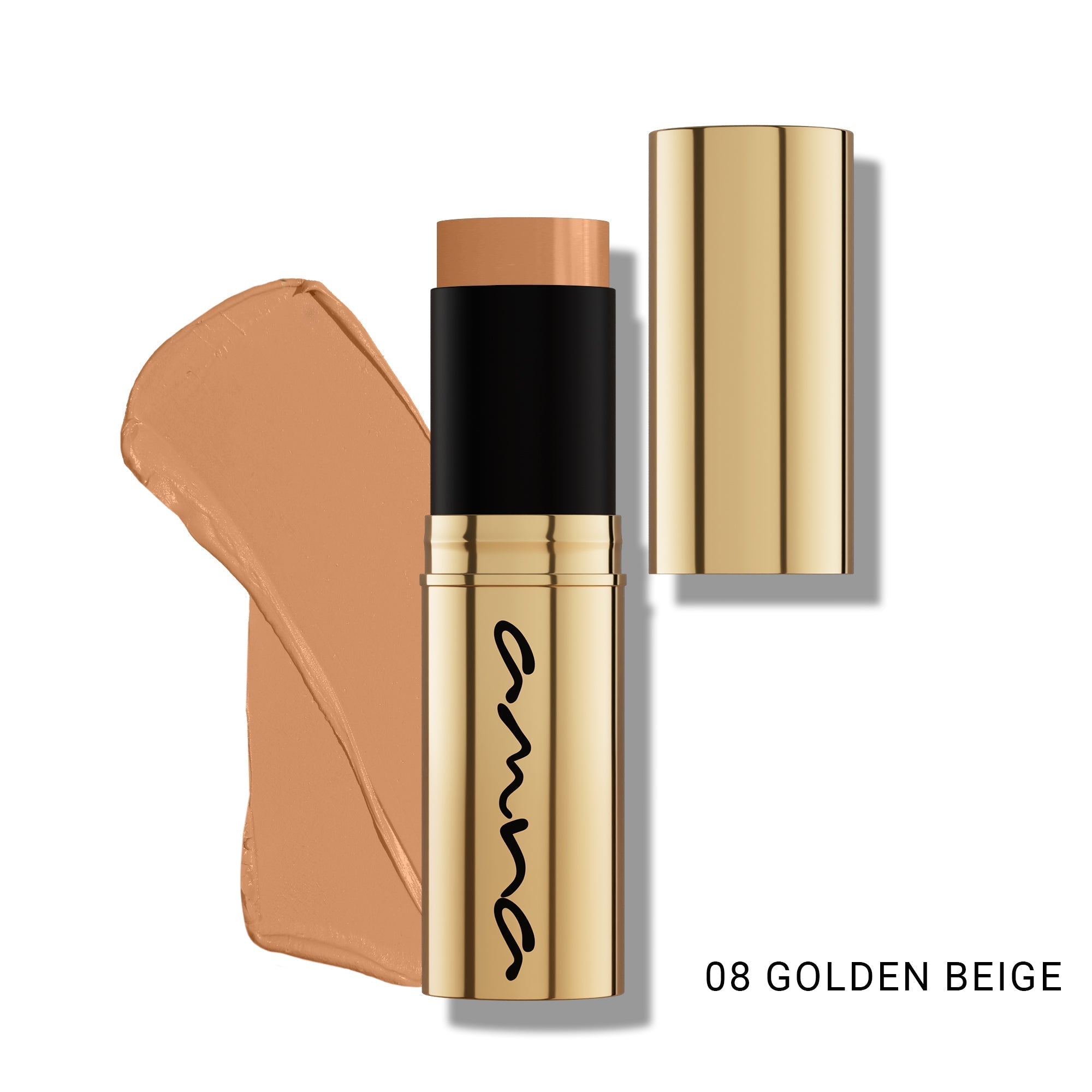 BBA By Suleman | 24K Gold & Roses Stick Foundation 08 Golden Beige | Best Price in Pakistan original skincare product Pakistan