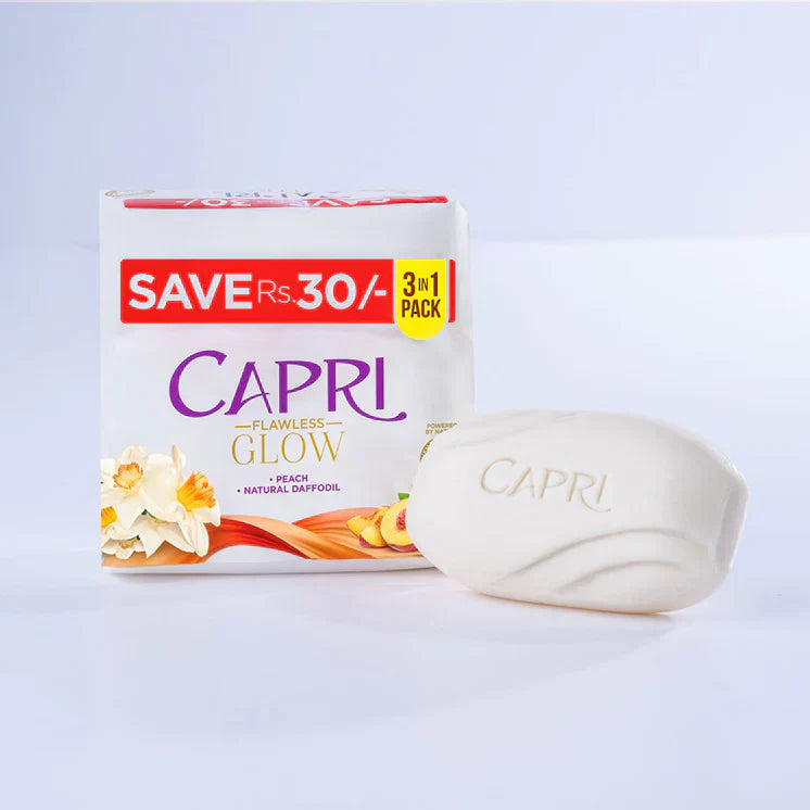 Capri | Peach Family Soap | 3 in 1 | 150g | Best Price in Pakistan original skincare product Pakistan Main image