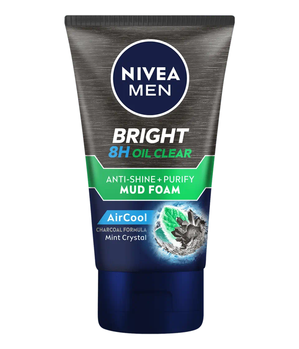 Nivea | For Men Whitening Oil Control Cooling Mud Facial Foam 10 Whitening | 100Ml | Best Price in Pakistan original skincare product Pakistan مرکزی تصویر