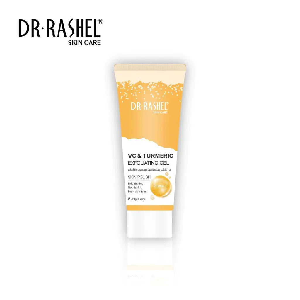 Dr Rashel | VC & Turmeric Exfoliating Gel 220G | Best Price in Pakistan original skincare product Pakistan