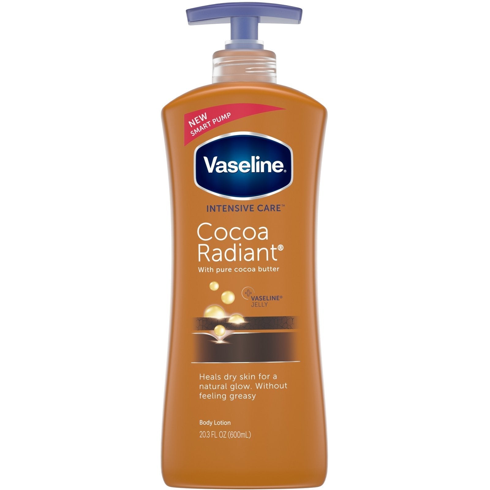 Vaseline Body Lotion Intensive Care Cocoa Radiant 20.3Oz/600Ml (Usa) | Best Price in Pakistan original skincare product Pakistan مرکزی تصویر