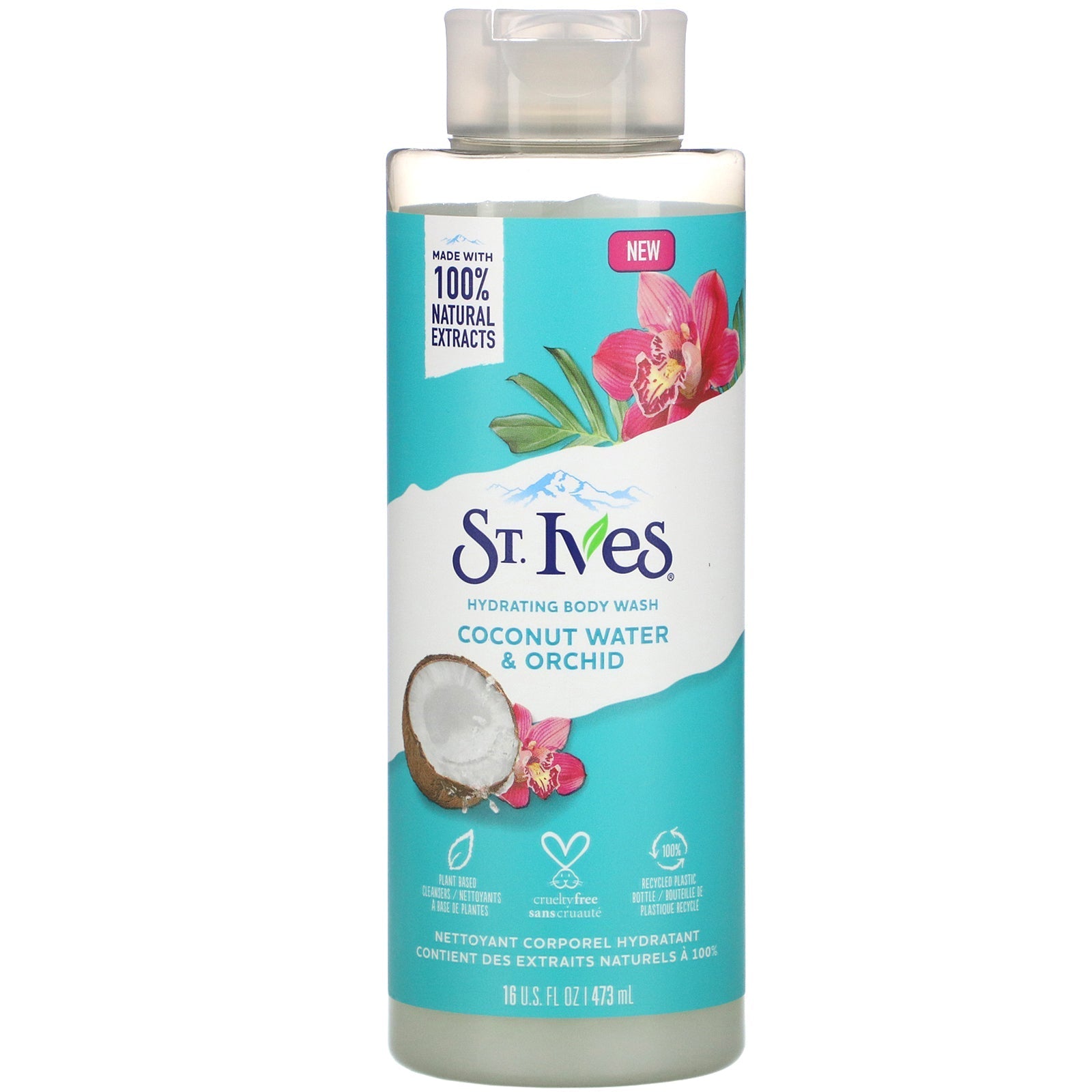 St. Ives |  Body Wash Coconut Water & Orchid 16Oz/473Ml | Best Price in Pakistan original skincare product Pakistan مرکزی تصویر