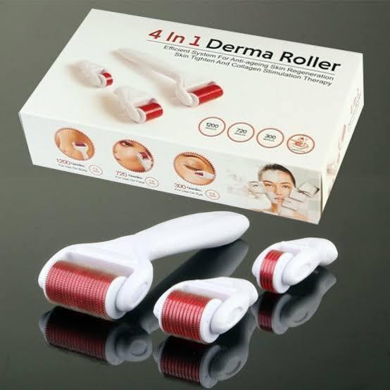 Facial Beauty- Derma Roller 4 In 1 | Best Price in Pakistan original skincare product Pakistan