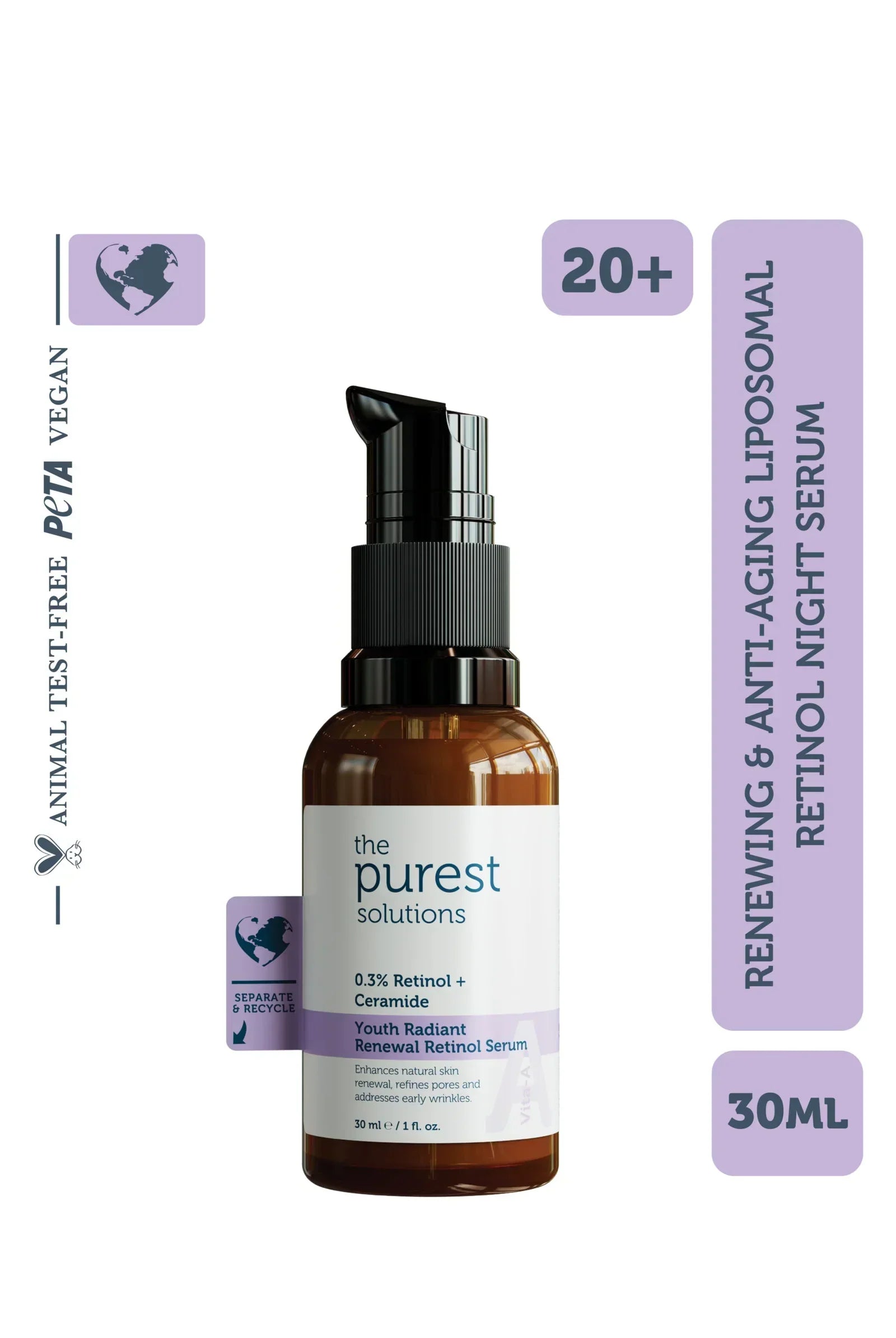 The Purest Solution | Youth Radiant Renewal Retinol Serum | 30ML | Best Price in Pakistan original skincare product Pakistan