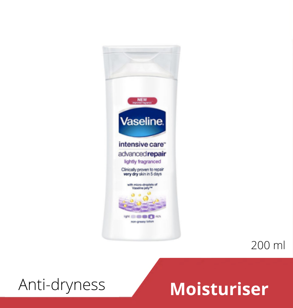 Vaseline Body Lotion Advanced Repair Lightly fragranced 200ml | Best Price in Pakistan original skincare product Pakistan