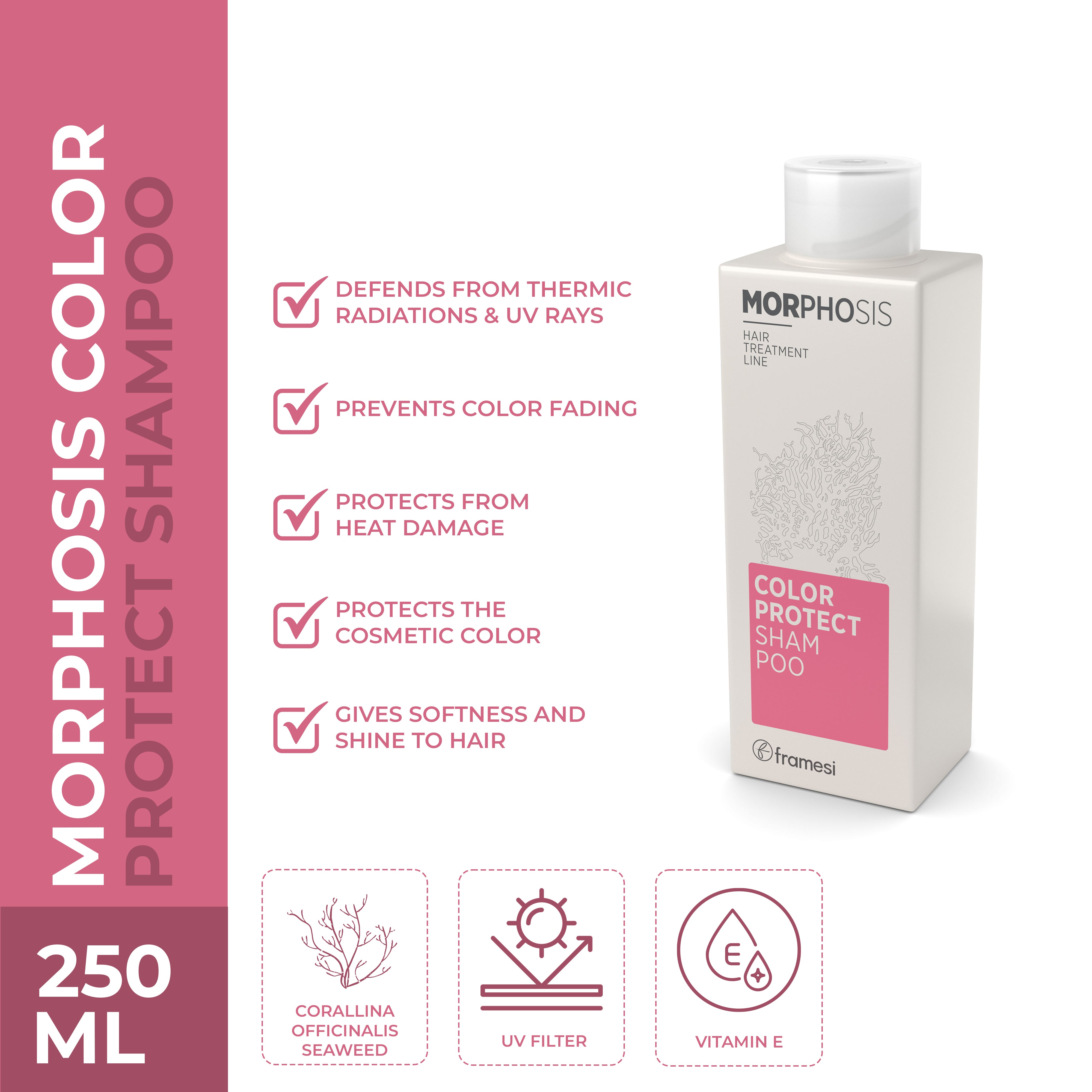 Framesi | Morphosis Color Protect Shampoo 250 ml | Best Price in Pakistan original skincare product Pakistan مرکزی تصویر