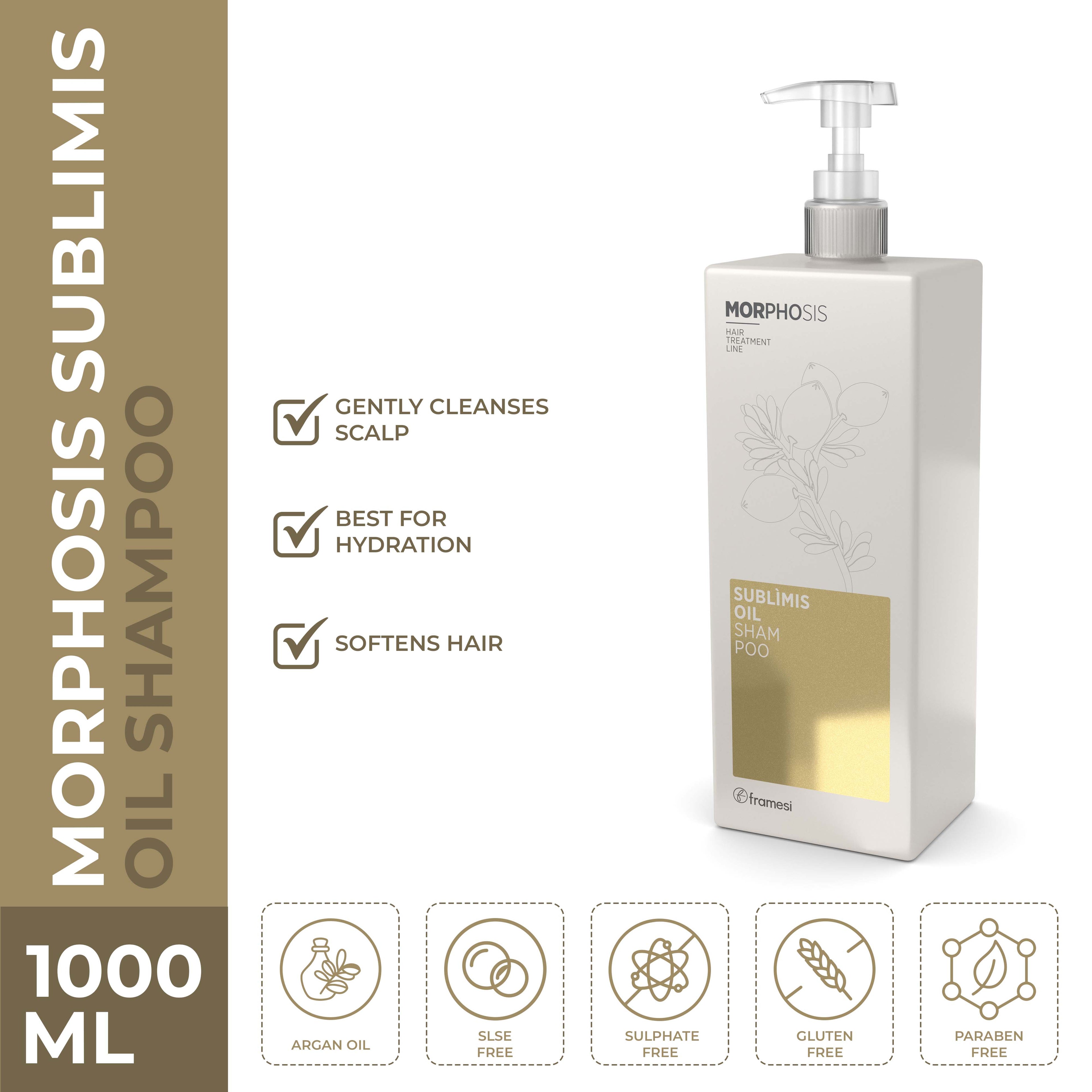 Framesi | Sublimis Oil Shampoo 1000 ml | Best Price in Pakistan original skincare product Pakistan