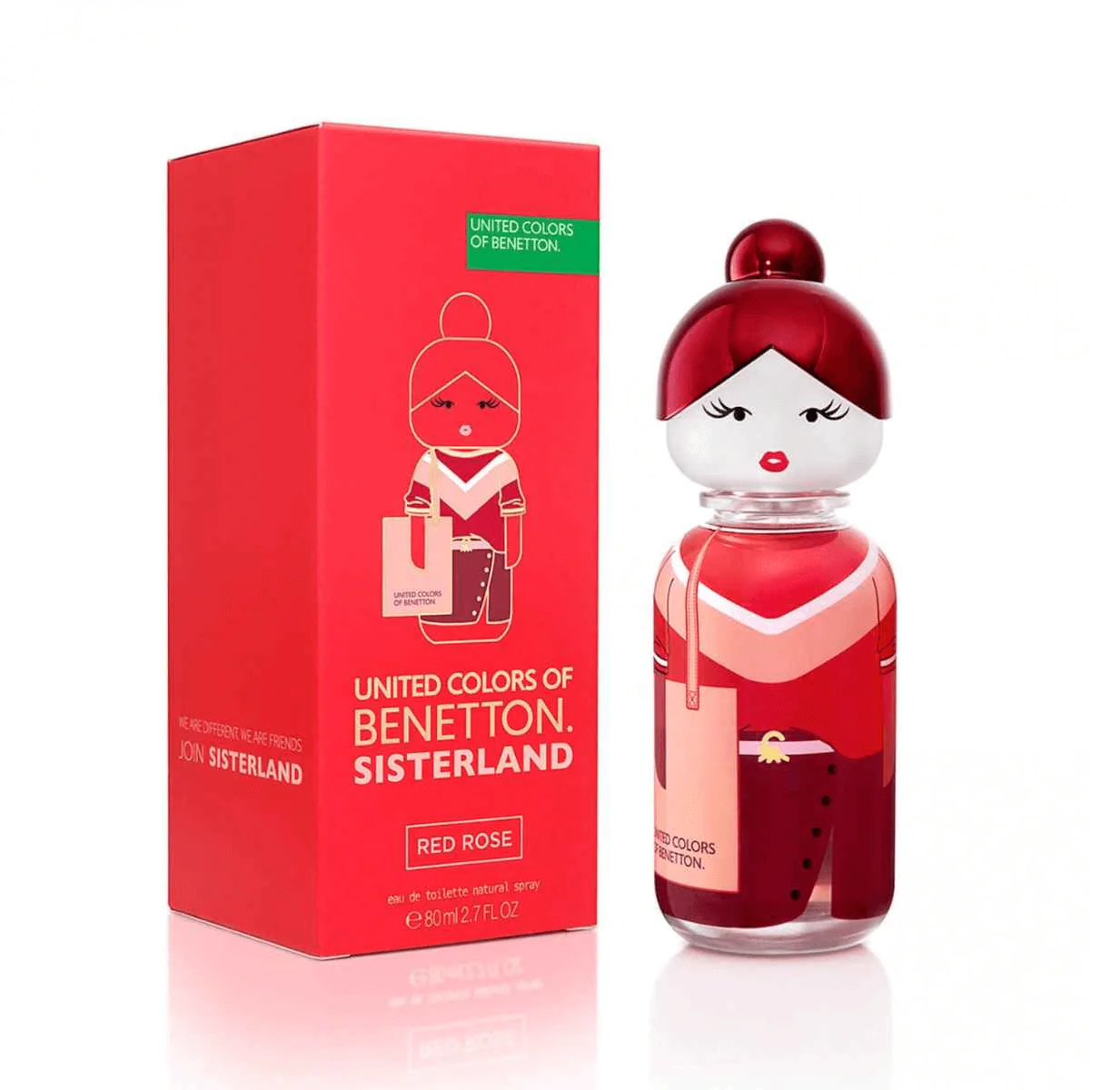 Benetton Sisterland Red Rose Edt 80Ml | Best Price in Pakistan original skincare product Pakistan مرکزی تصویر