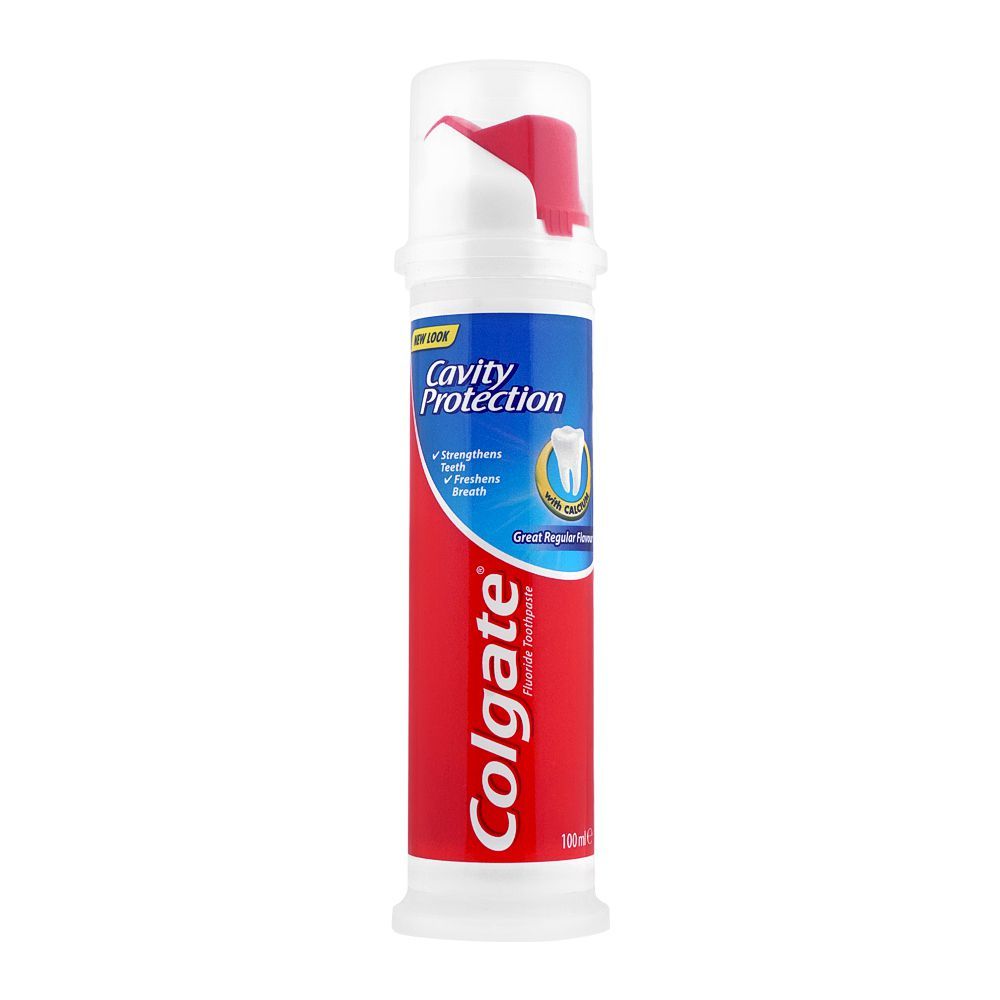 Colgate Tooth Paste Cavity Protection Pump 100Ml | Best Price in Pakistan original skincare product Pakistan مرکزی تصویر