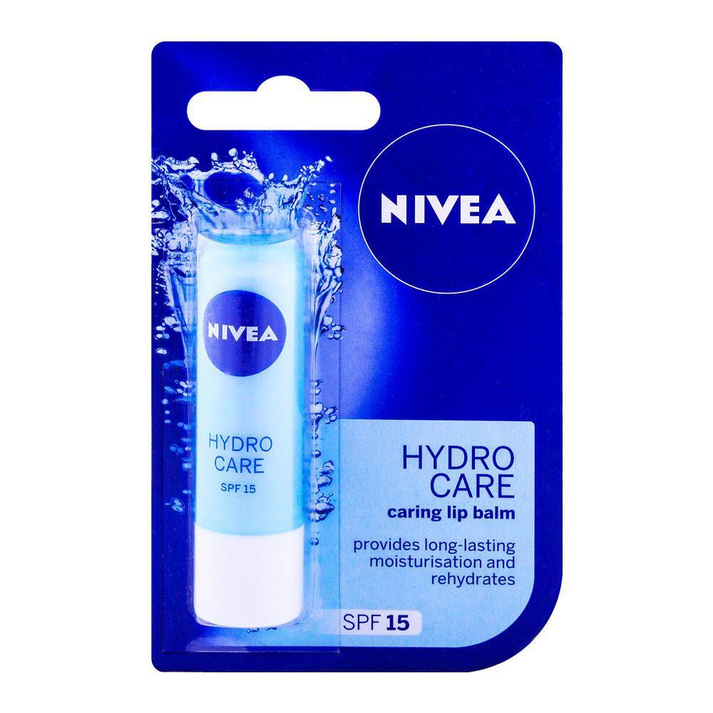 Nivea Lip Balm Hydro Care Spf 15 4.8G | Best Price in Pakistan original skincare product Pakistan Main image