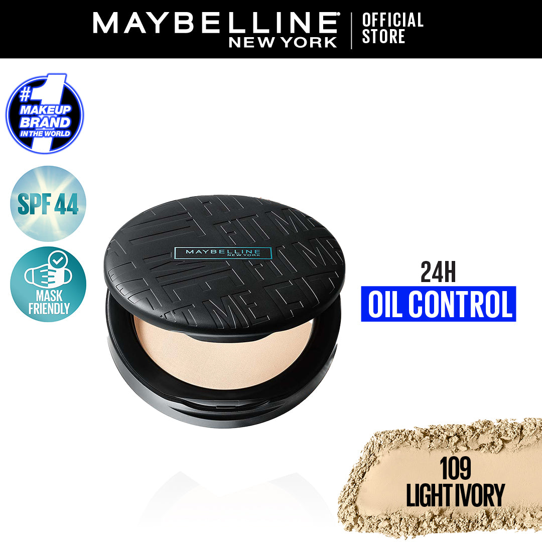 Maybelline New York Fit Me Matte & Poreless Compact Powder | 109 Light Ivory | Best Price in Pakistan original skincare product Pakistan
