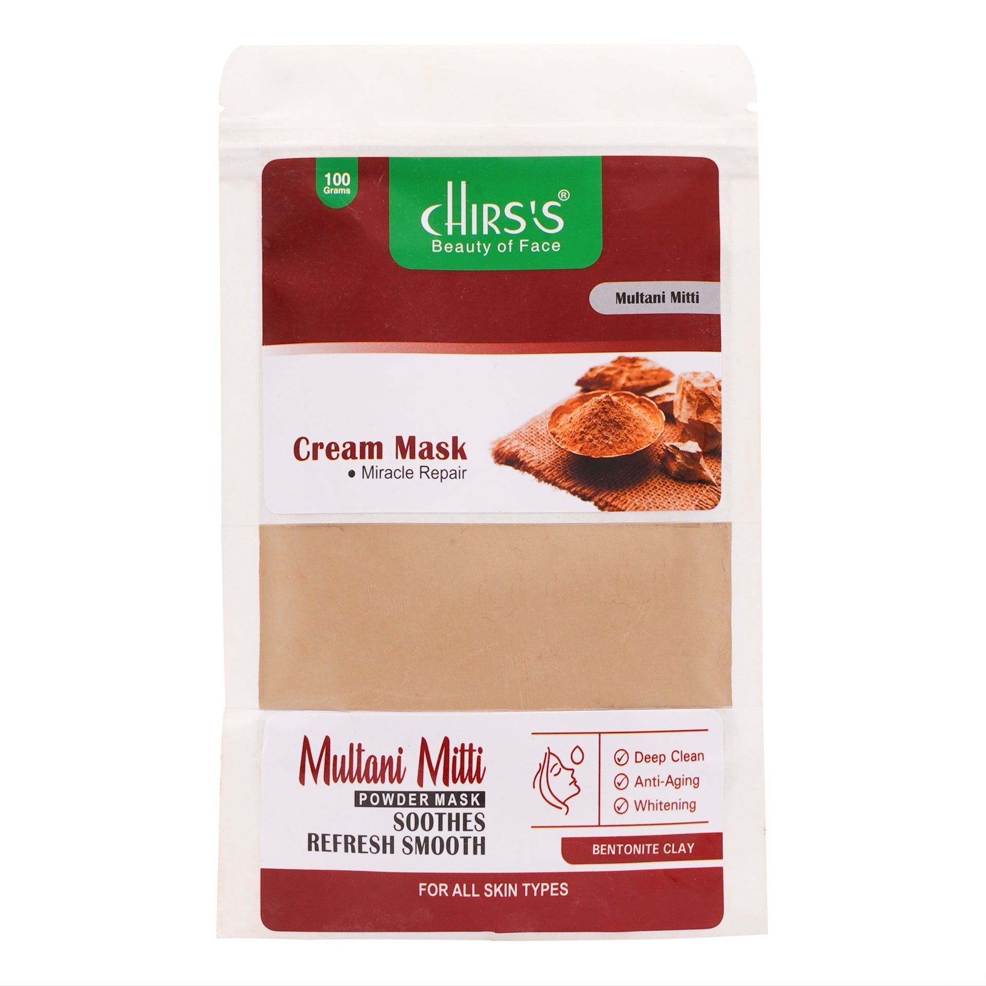 Chirs's | Multani Mitti Powder Mask | Best Price in Pakistan original skincare product Pakistan