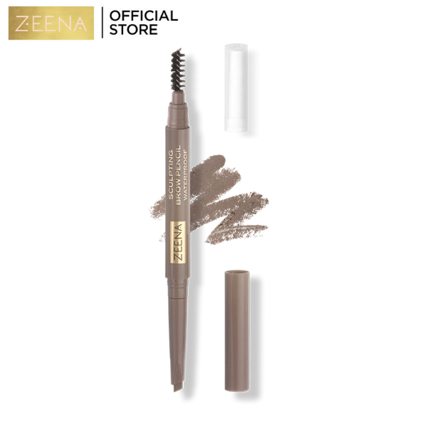 Zeena Sculpting Brow Pencil Waterproof | 10 Ash | Best Price in Pakistan original skincare product Pakistan