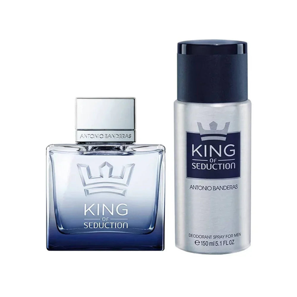 Antonio Banderas King Of Seduction For Man Set Edt 100Ml+Deo Spray 150Ml | Best Price in Pakistan original skincare product Pakistan مرکزی تصویر
