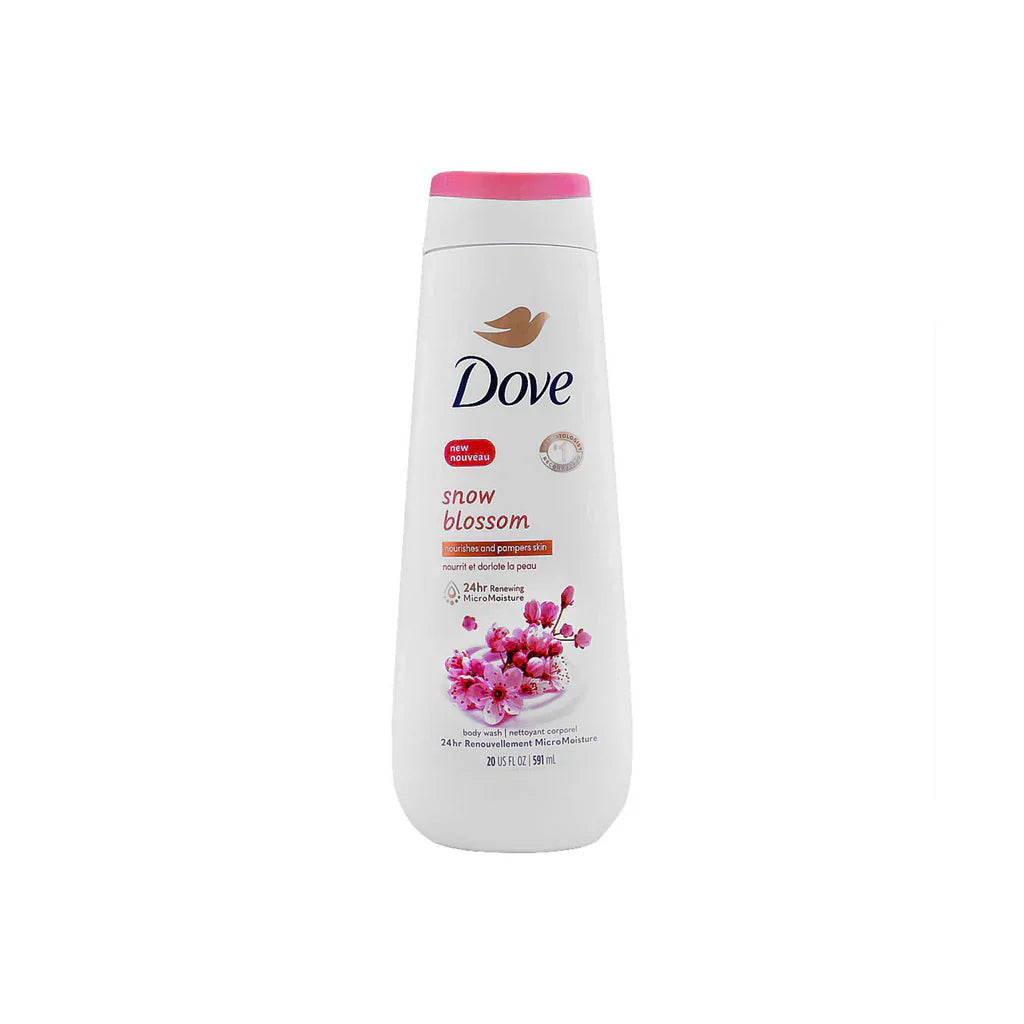 Dove | Snow Blossom Body Wash | 591ml | Best Price in Pakistan original skincare product Pakistan مرکزی تصویر