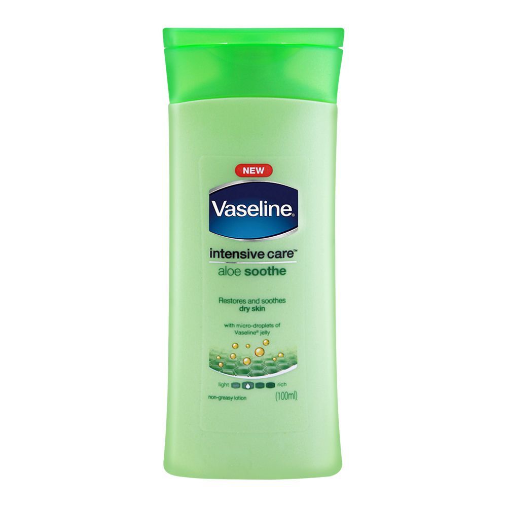 Vaseline Body Lotion Intensive Care Aloe Soothe 100Ml | Best Price in Pakistan original skincare product Pakistan مرکزی تصویر