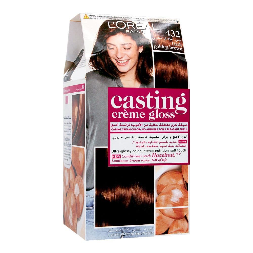 LOreal Paris Casting Creme Gloss | 432 Darkest Golden Brown Hair Color | Best Price in Pakistan original skincare product Pakistan