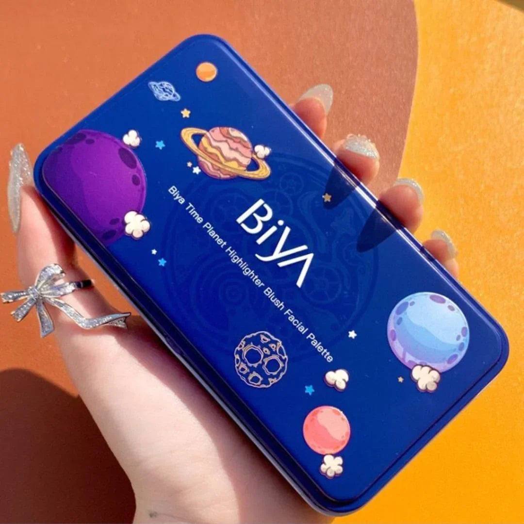 Biya | Time Planet Highlighter Blush Facial Palette | 03 | Best Price in Pakistan original skincare product Pakistan Main image